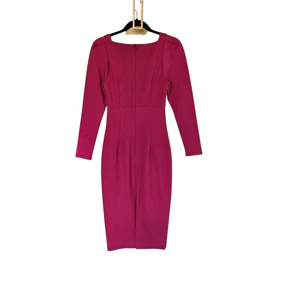 Elliatt Pink Orchid Scarlette Bodycon Long Sleeve Midi Dress NWOT Size X-Small - Picture 8 of 9